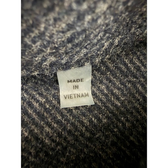 7 Diamonds Generation soft flannel shirt jacket Men's Size Medium Blue Grey EUC - Picture 3 of 9